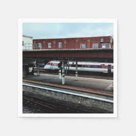 Servilleta De Papel Tren rojo y blanco