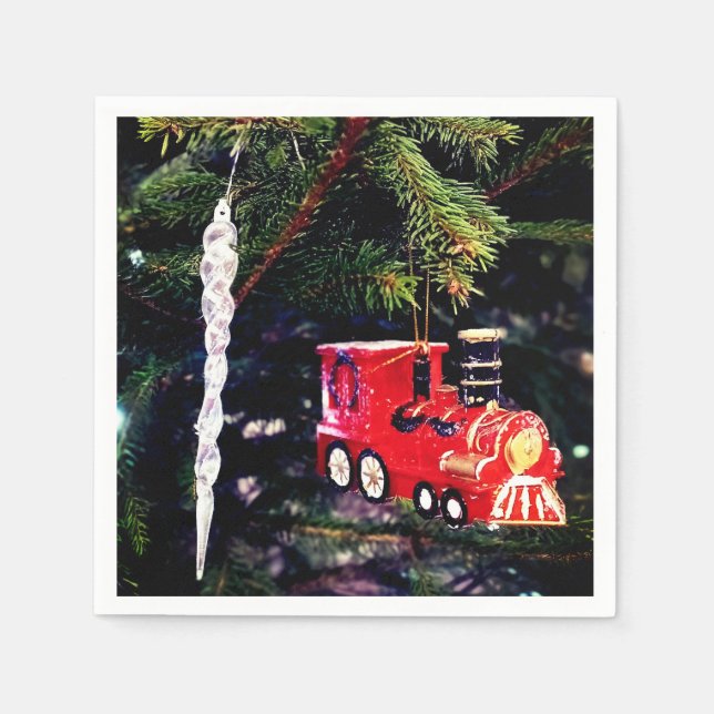 Servilleta De Papel Tren y cónica (Anverso)