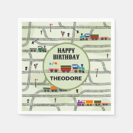 Servilleta De Papel Tren y seguimiento para niños de ferrocarril Papel