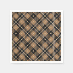 Servilleta De Papel Trendy Black Brown Plough