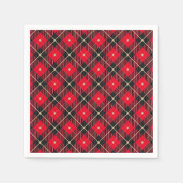 Servilleta De Papel Trendy Black Red Plough