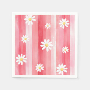 Servilleta De Papel Trendy Watercolor Meadow Floral Baby Shower