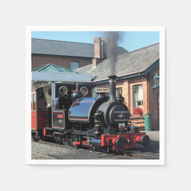 SERVILLETA DE PAPEL TRENES DE VAPOR (Anverso)