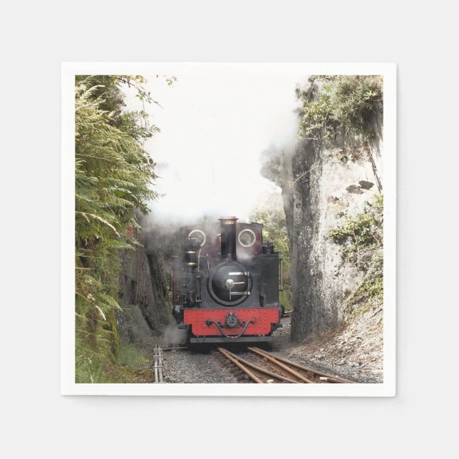 SERVILLETA DE PAPEL TRENES DE VAPOR (Anverso)