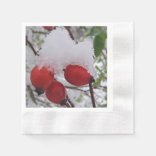Servilleta De Papel Tres costillas con gorra de nieve