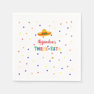 Servilleta De Papel Tres fiestas de esta Fiesta en tercer cumpleaños