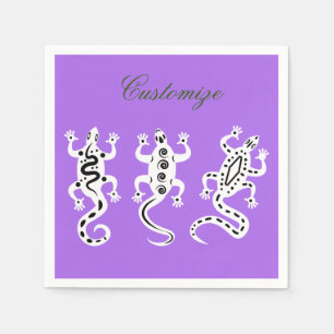 Servilleta De Papel Tres Lizards Thunder_Cove Estilo Suroeste