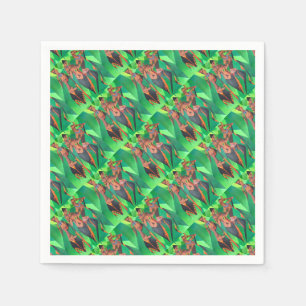 Servilleta De Papel Tres mujeres negras tradicionales étnicas bailando