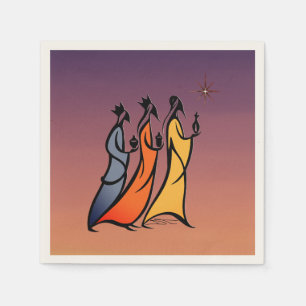 Servilleta De Papel Tres Reyes Magos Minimalista