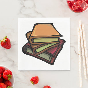 Servilleta De Papel Tres viejos libros apilados juntos