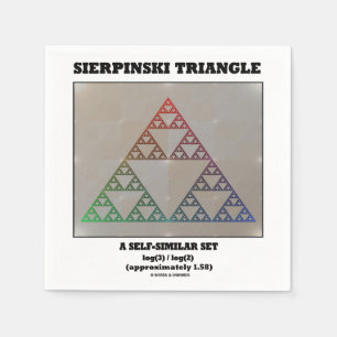Servilleta De Papel Triángulo de Sierpinski (Conjunto Fractal Autosimi