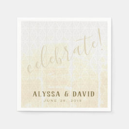 Servilleta De Papel Triángulos blancos angustiados celebran la servill