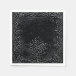 Servilleta De Papel Tribal negra caída
