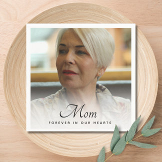 Servilleta De Papel Tributo a la foto de mamá