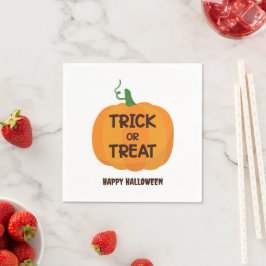 Servilleta De Papel Trick or Treat Halloween en español