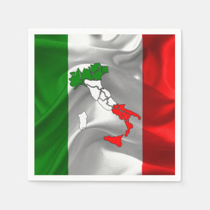 Servilleta De Papel Tricolor italiano