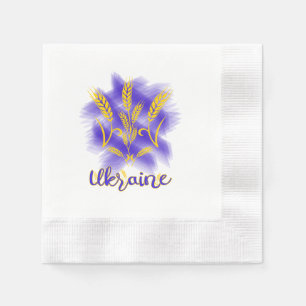 Servilleta De Papel tridente ucraniano hecho de espiga de trigo