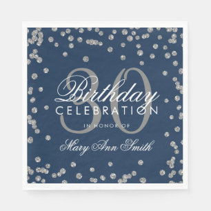 Servilleta De Papel Trigésimo confeti del purpurina del cumpleaños d