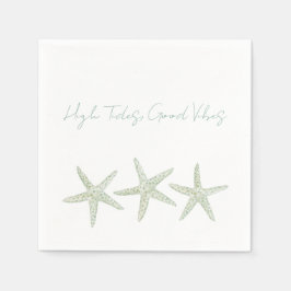 Servilleta De Papel Trío de Estrellas de Mar Acuarela