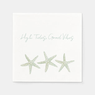Servilleta De Papel Trío de Estrellas de Mar Acuarela