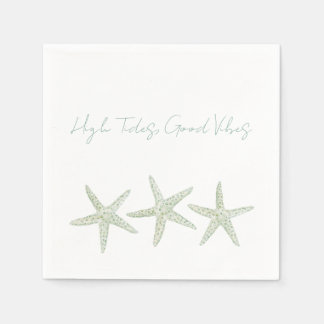 Servilleta De Papel Trío de Estrellas de Mar Acuarela