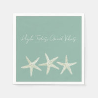 Trío de Estrellas de Mar al Acuarela
