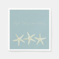 Trío de Estrellas de Mar al Acuarela