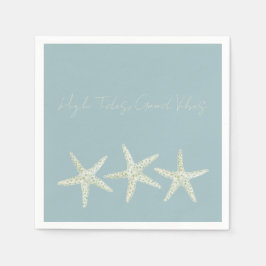 Servilleta De Papel Trío de Estrellas de Mar al Acuarela