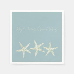 Servilleta De Papel Trío de Estrellas de Mar al Acuarela