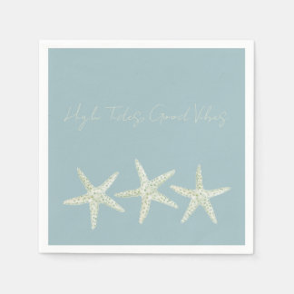 Servilleta De Papel Trío de Estrellas de Mar al Acuarela