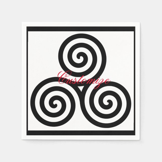 Servilleta De Papel Triple espiral negra Thunder_Cove (Anverso)