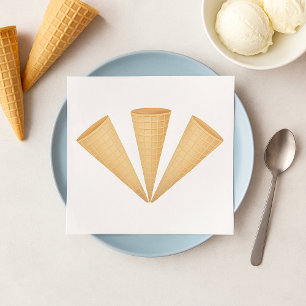 Servilleta De Papel Triple postre veraniego de helado de helado de hel