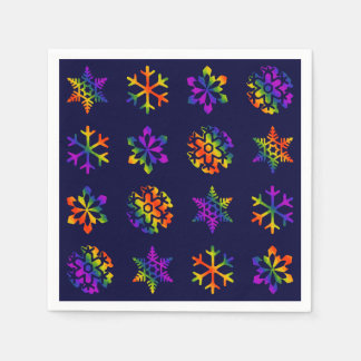 Servilleta De Papel Trippy Snowflakes