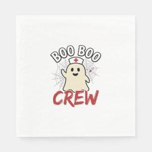 Servilleta De Papel Tripulación Boo Boo Enfermera de Halloween Fantasm