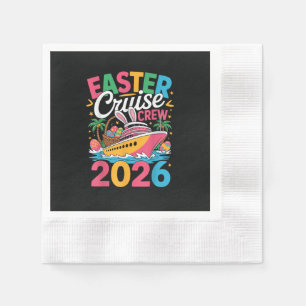 Servilleta De Papel Tripulación de crucero de Pascua 2026 vacaciones f