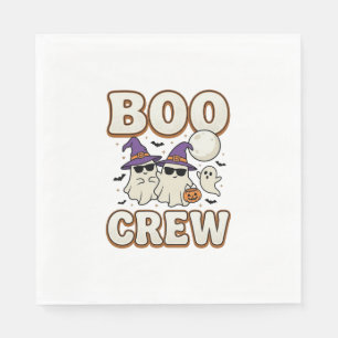 Servilleta De Papel Tripulación Fantasma de Halloween Diseño Vectorial