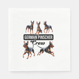 Servilleta De Papel Tripulación Pinscher alemana