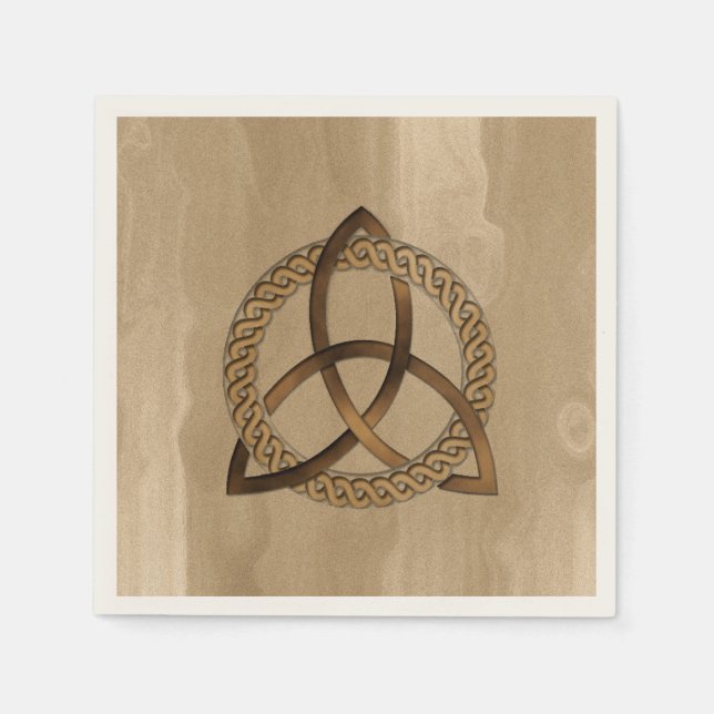Servilleta De Papel Triquetra Celta Trinity Knot Papeles Napkins (Anverso)