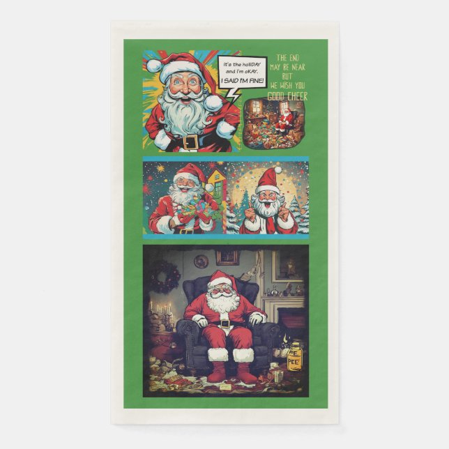 Servilleta De Papel Triste Papel Santa (Anverso)