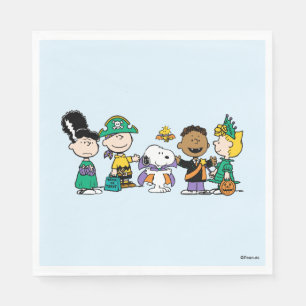 Servilleta De Papel Tropa de Dulces de Peanuts Pandilla de Halloween
