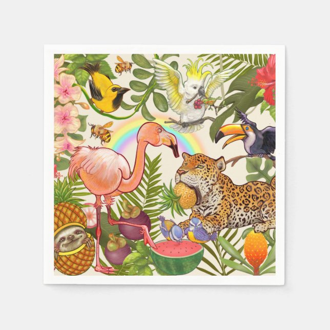 Servilleta De Papel Tropical (Anverso)