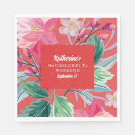 Servilleta De Papel Tropical como su fiesta de naranja Bachelorette