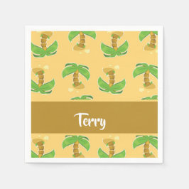 Servilleta De Papel Tropical palm trees pattern