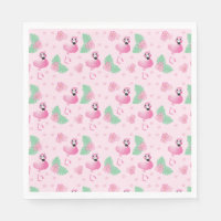 Trópicos Flamingo Patrón de flor de pájaro Rosado