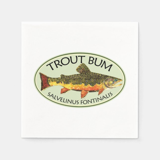 Servilleta De Papel Trout Bum (Anverso)