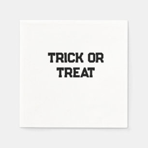 Servilleta De Papel Truco o. Trate Halloween espeluznante negro simple