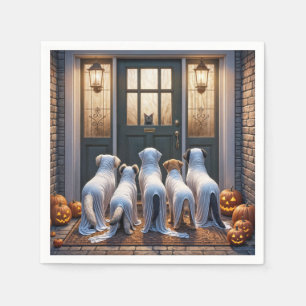 Servilleta De Papel Truco o trato perros fantasmas