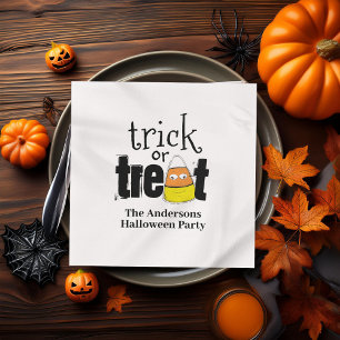Servilleta De Papel Truco o trato personalizado de Halloween