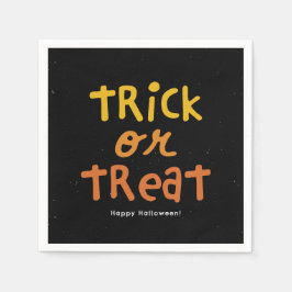 Servilleta De Papel Truco y vístete la fiesta de Halloween del naranja