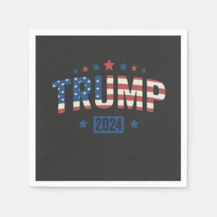 Servilleta De Papel Trump 2024: Viejo regalo de bandera patriótica est